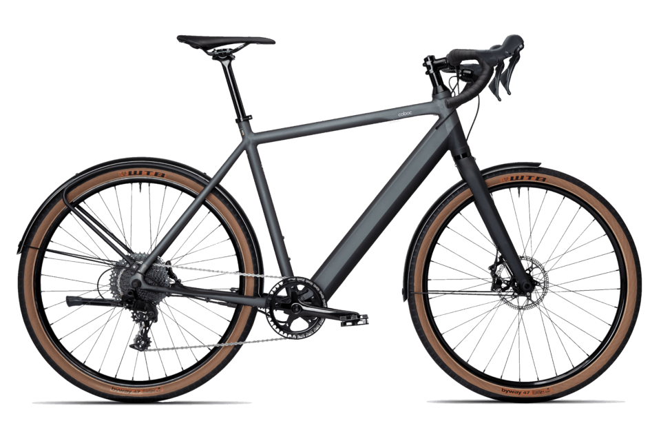 Sportliches Touren E-Bike Torino Tour von Coboc in Grey Black